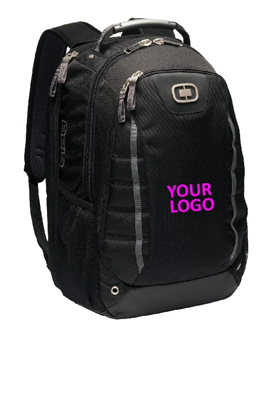 Breathable backpack for long-distance walking comfort -OGIO Pursuit Customzied Backpacks, Black