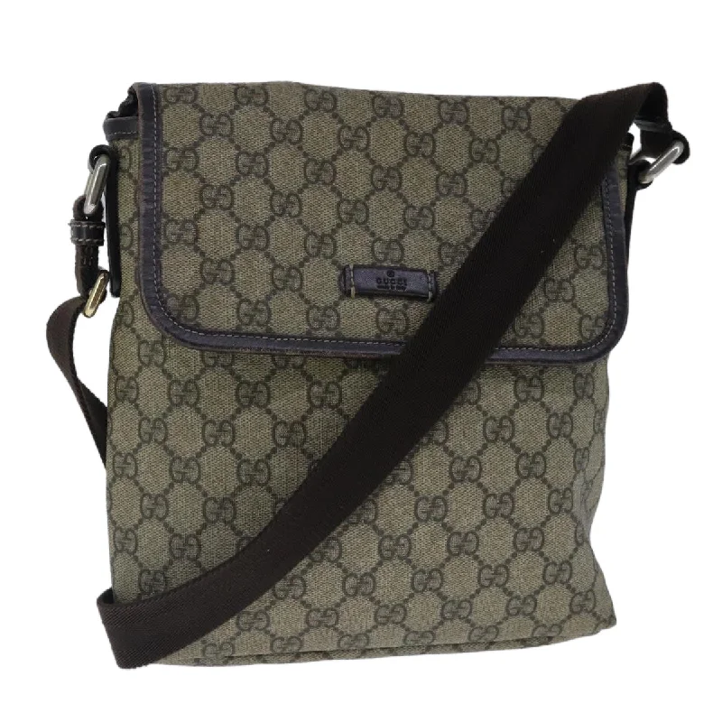 Designer handle bags with luxury logo detailing -Gucci  Canvas Shoulder Bag (Pre-Owned)