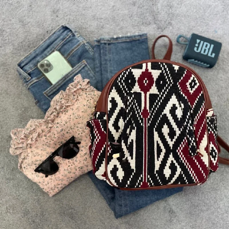 Aztec(maroon-red with  black)