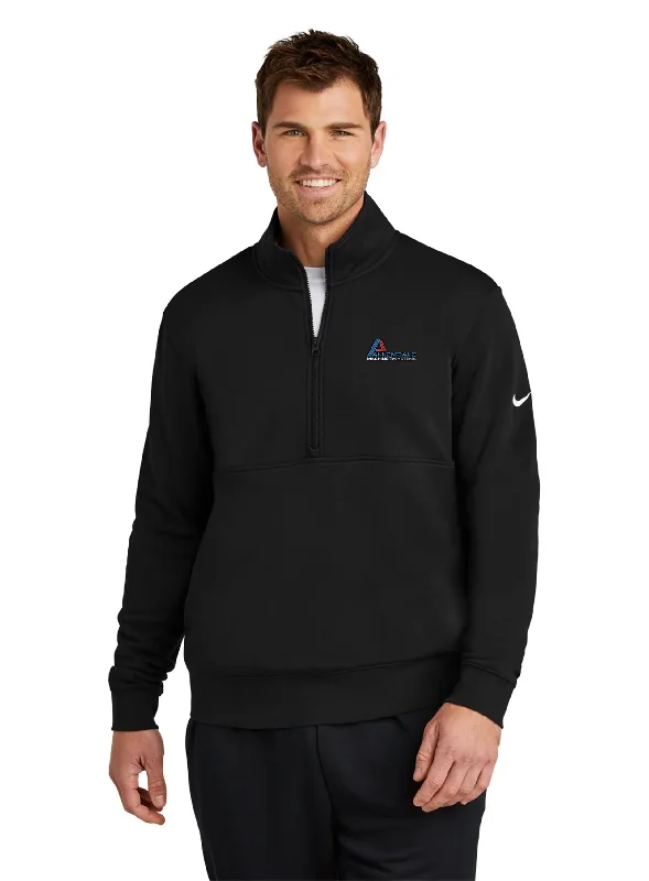 Personalized embroidered backpack for unique gift ideas -Nike Club Fleece Quarter-Zip, Black [Allendale Machinery Systems]