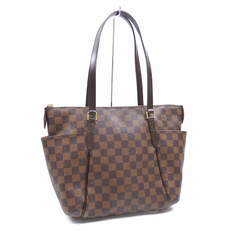 Handle bags with sleek silhouettes for fashion -Louis Vuitton  Ebene Damier Canvas Tote Bag (Pre-Owned)