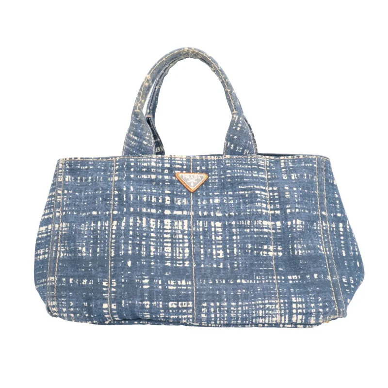 Handle bags with geometric patterns for modernity -Prada Canapa  Canapa Tote Bag (Pre-Owned)