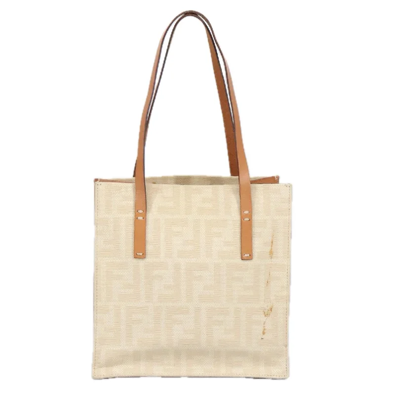 Handle bags with sturdy canvas for longevity -Fendi  Canvas Tote Bag (Pre-Owned)