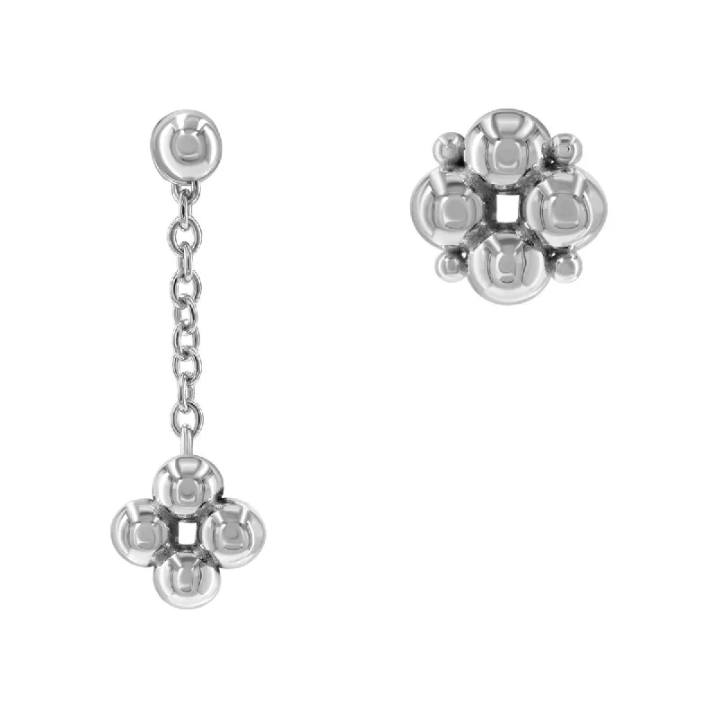 Best hoop earrings with butterfly motifs for a playful and whimsical appearance-Asymmetric Earrings ANEMONE OCEANE Si