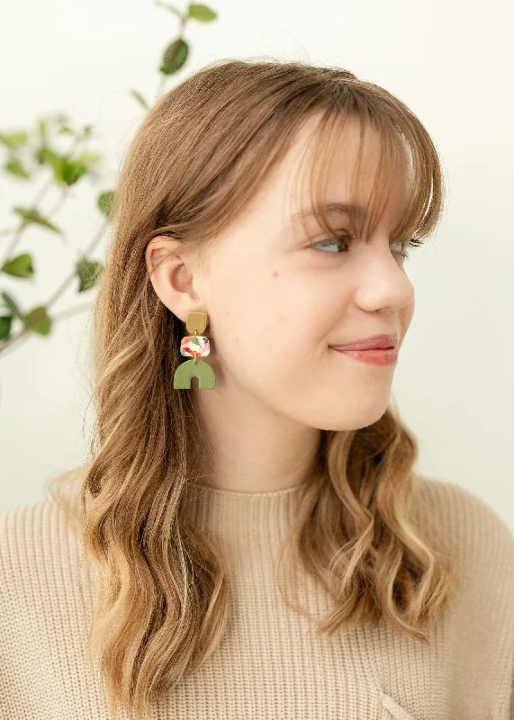 Best hoop earrings with snake-inspired designs for an edgy and fierce vibe-Hand-Painted ABIDE Earrings