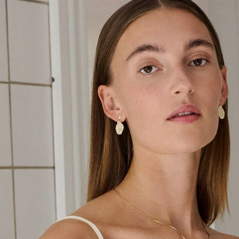 Hoop earrings with oversized pearl accents for a statement-making look-Earrings, Madeira