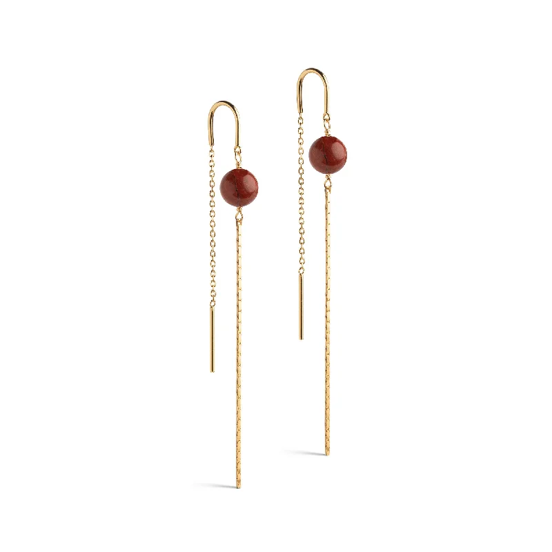 Best hoop earrings with gold-plated finishes for an affordable luxury vibe-Earring, Aga