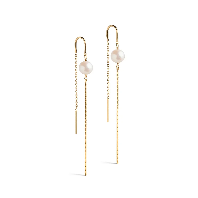 Small hoop earrings for a delicate and understated everyday wear-Earring, Aga Pearl