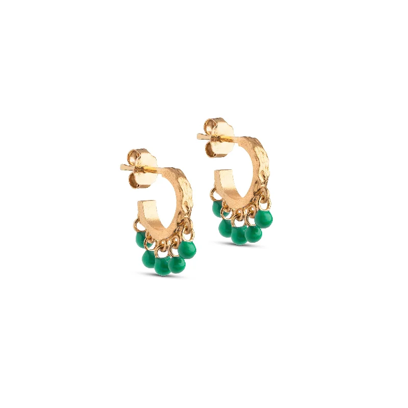 Hoop earrings with braided patterns for a detailed and textured finish-Earring, Astrid