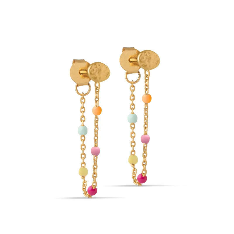 Best hoop earrings with marbled designs for a trendy and artistic effect-Earring, Lola