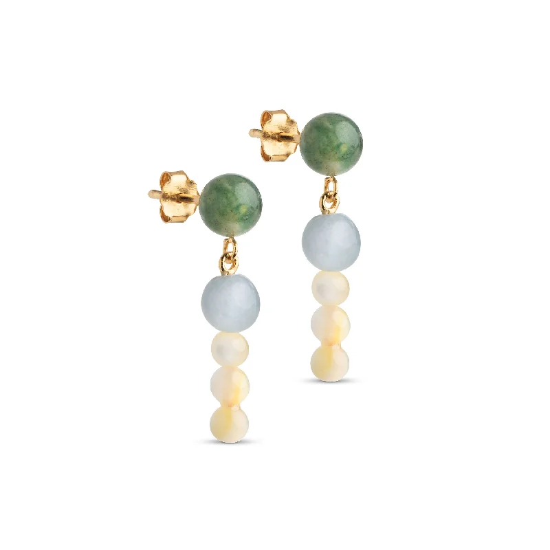 Hoop earrings with a matte finish for a sleek and sophisticated appearance-Earring, Obi