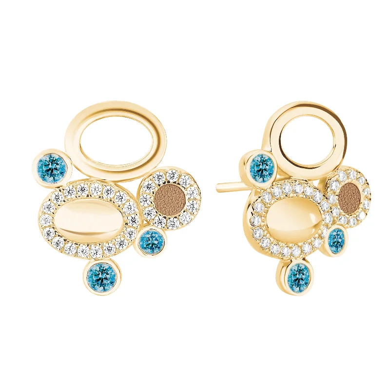 Best hoop earrings with lever-back closures for secure and easy wear-Earrings GALETS Sand YE