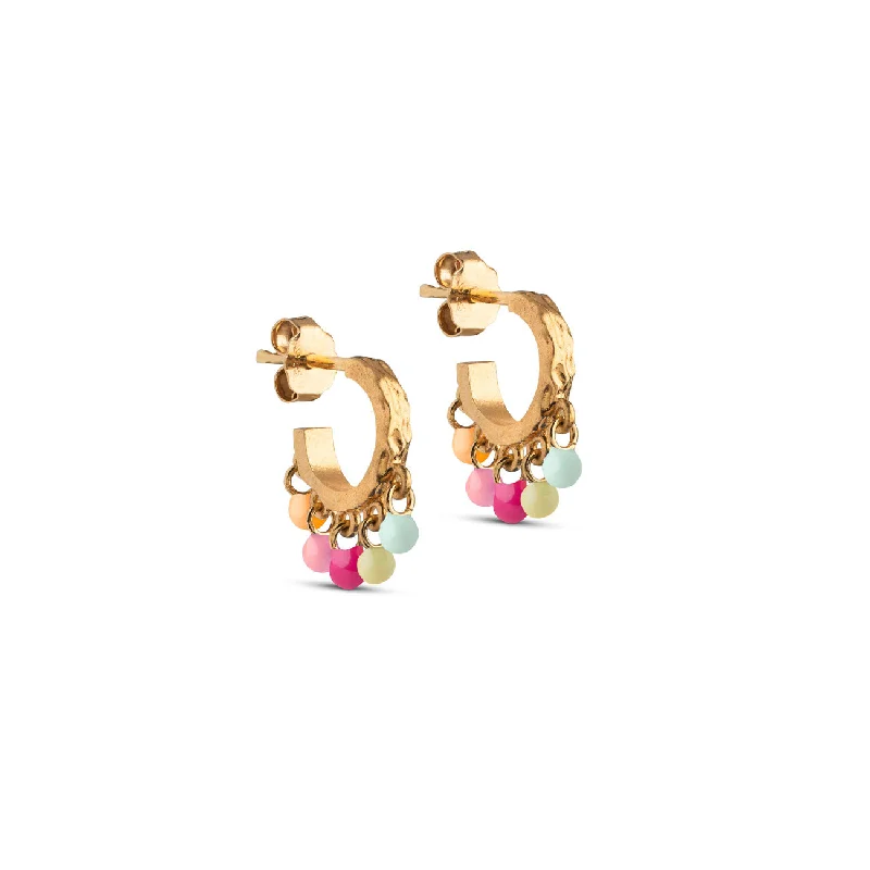 Hoop earrings with luxe velvet finishes for a rich and luxurious touch-Earring, Astrid