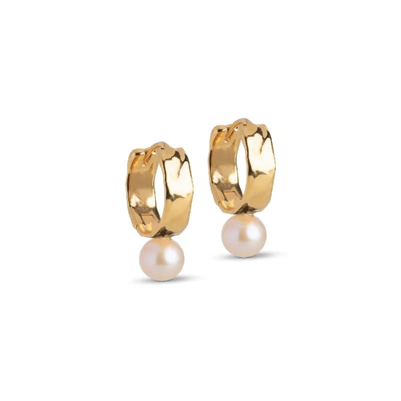 Best hoop earrings with stacked layers for a dimensional and bold look-Hoops, Avaya Pearl