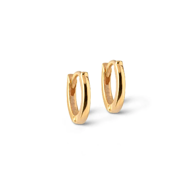 Hoop earrings with open designs for a modern, lighthearted vibe-Hoops, Classic 6 mm