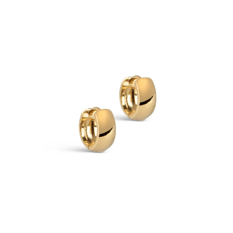 Hoop earrings with textured gold for a refined and sophisticated aesthetic-Hoops, Classic Wide