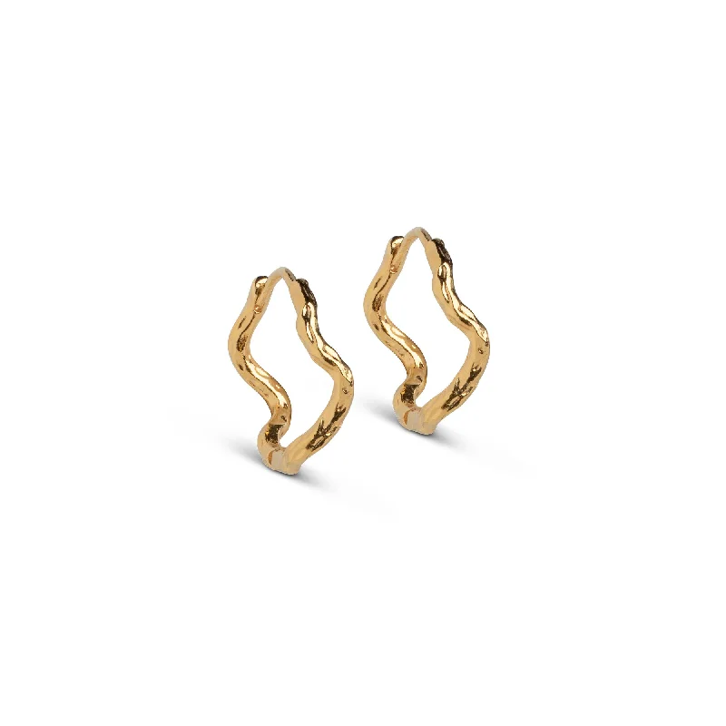 Hoop earrings with oversized pearl accents for a statement-making look-Hoops, Holly Large