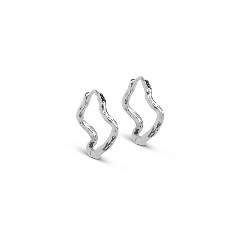 Hoop earrings with oversized pearl accents for a statement-making look-Hoops, Holly Large