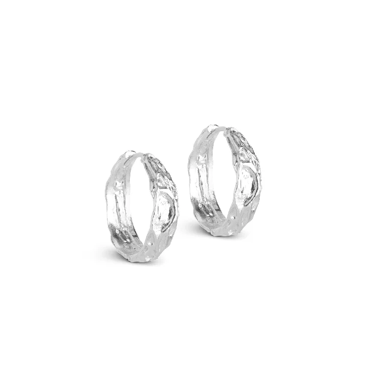 Best hoop earrings with delicate chain details for a trendy and stylish design-Hoops, Nela 20 mm