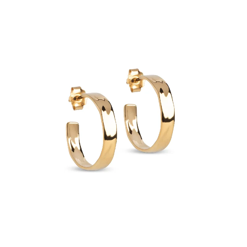 Hoop earrings with floral motifs for a feminine and nature-inspired look-Hoops, Sandra Narrow