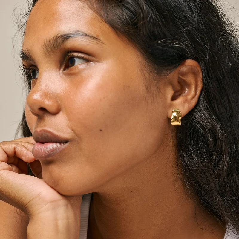 Best hoop earrings with gold for a luxurious and timeless look-Hoops, Ziva