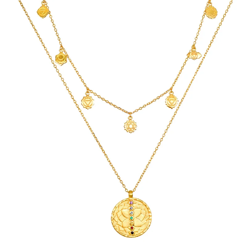 Trendy necklaces and pendants with statement pieces for a bold fashion statement-Intention of Balance Necklace Set