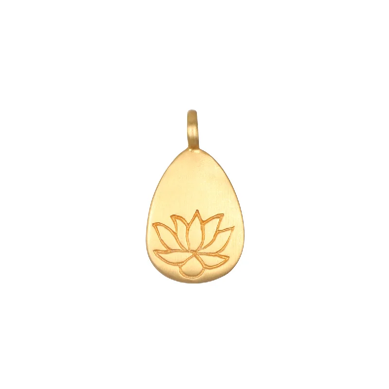 Necklaces and pendants with infinity love symbols for an eternal, romantic gesture-Blooming Lotus Charm