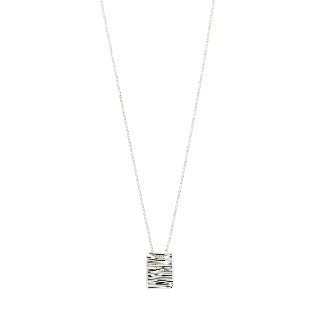 Stunning necklaces and pendants with birthstone pendants for a personal touch-Care Square Silver Plated Necklace