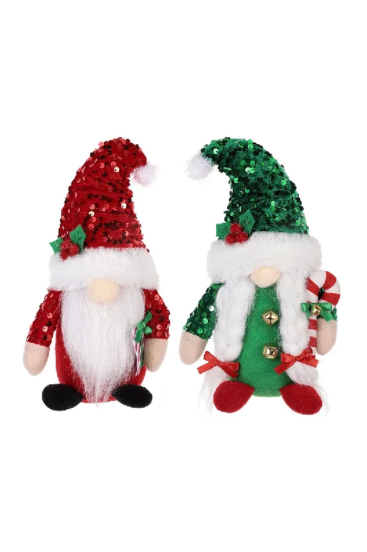 Best necklaces and pendants with matching rings for a coordinated jewelry set-Christmas adornment adornment sequin hat faceless doll Rudolph doll 819050525129