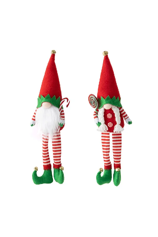 Necklaces and pendants with pearls for a classic and sophisticated touch-Christmas elf long legs no face doll props decorative scene layout pieces 735602523231