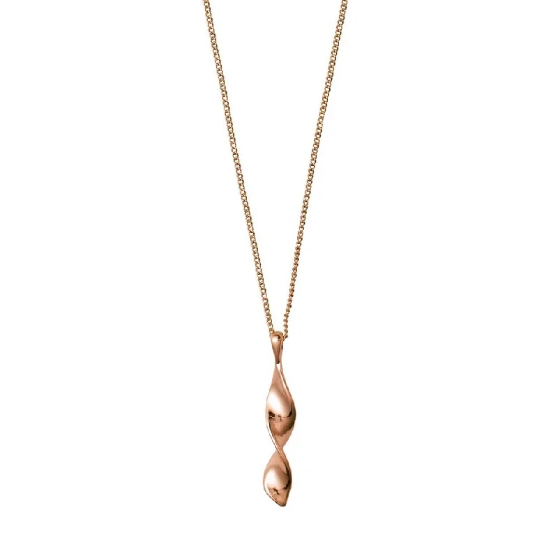 Best necklaces and pendants with opal and gold for a vibrant, luxurious contrast-Elaine Rose Gold Plated Necklace