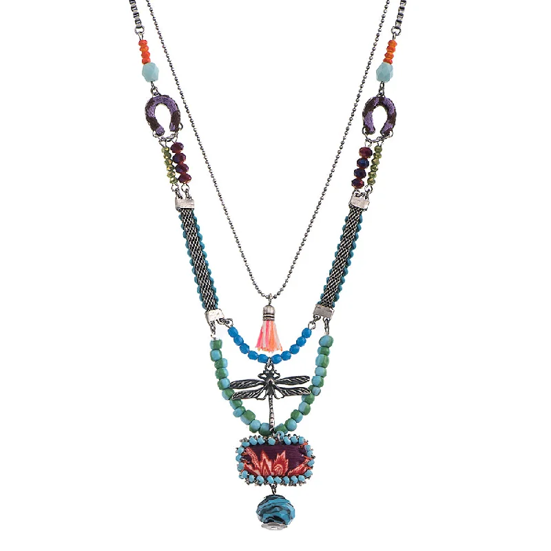 Elegant necklaces and pendants with onyx stones for a sleek, polished look-Fiesta Necklace