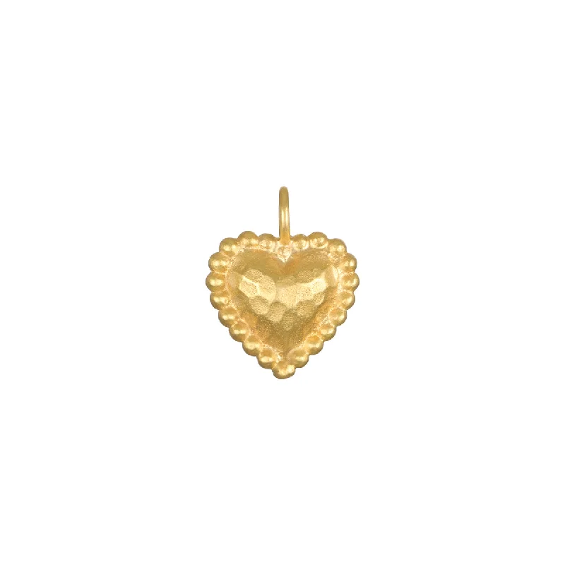 Necklaces and pendants with enamel accents for a colorful, eye-catching appearance-Heart Charm