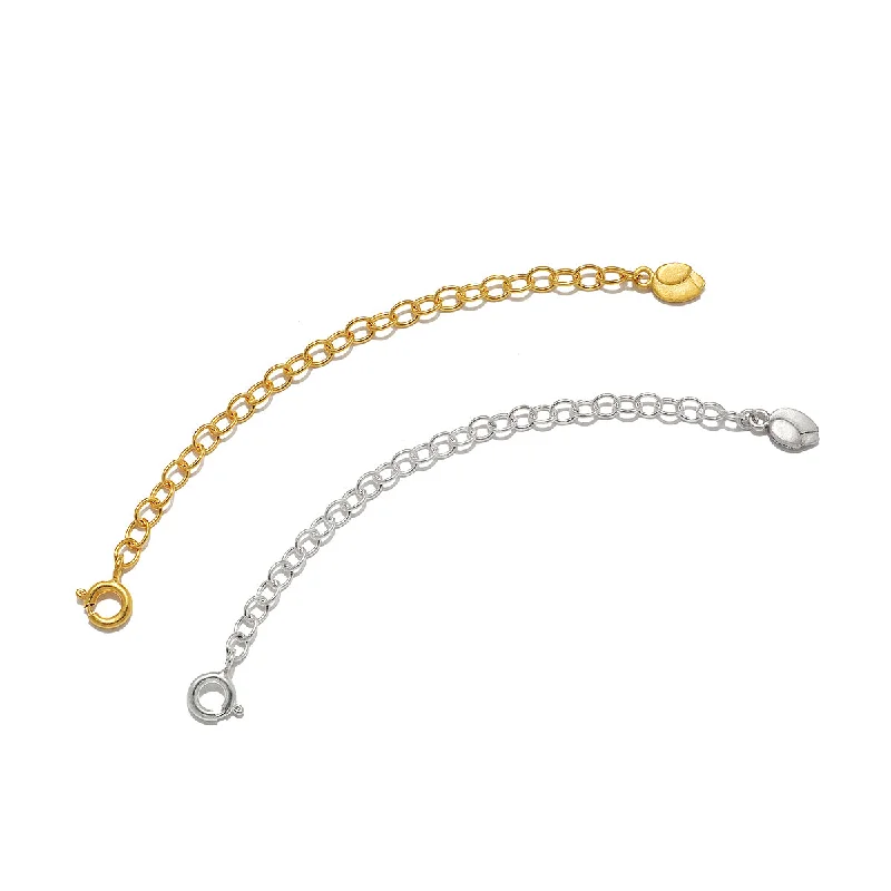 Stylish necklaces and pendants with diamonds for a glamorous and elegant look-3-inch Necklace Extension Chain