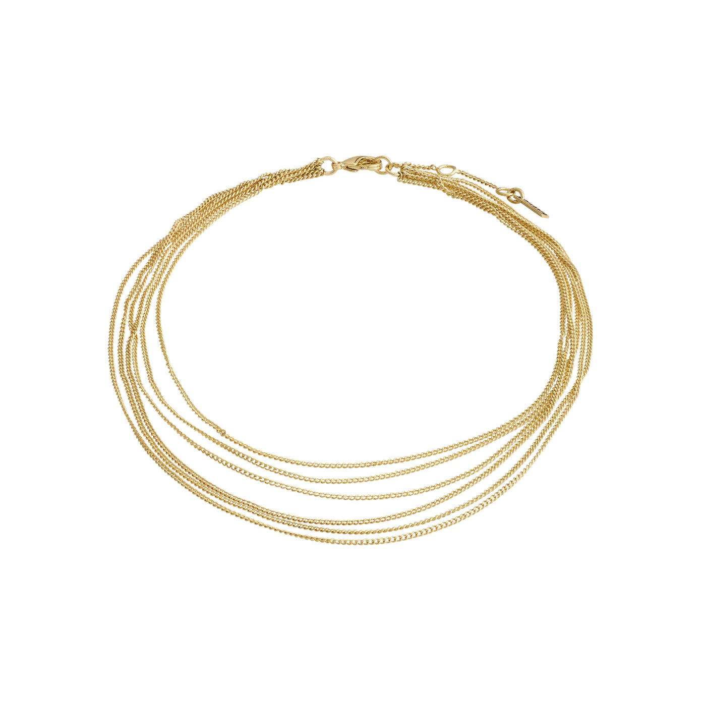 Beautiful necklaces and pendants with gemstone teardrops for an elegant effect-Pause Gold Plated Ankle Chain