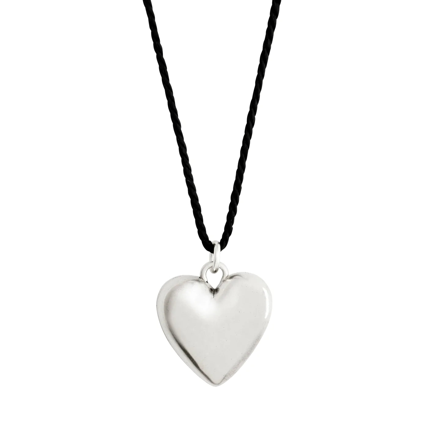 Best necklaces and pendants with opal and gold for a vibrant, luxurious contrast-Reflect Silver Plated Heart Necklace